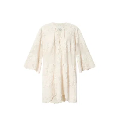 Isabel Marant Solara Floral-tie Dress In Neutral