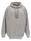 Isabel Marant Long-sleeved Hooded Sweater In Gray