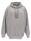 Isabel Marant Long-sleeved Hooded Sweater In Gray