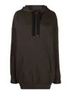 Isabel Marant Solena Logo-embroidered Oversized Hoodie In Black