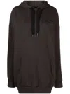 Isabel Marant Solena Logo-embroidered Oversized Hoodie In Faded Black
