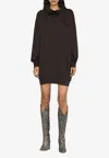 Isabel Marant Solena Logo-embroidered Oversized Hoodie In Black