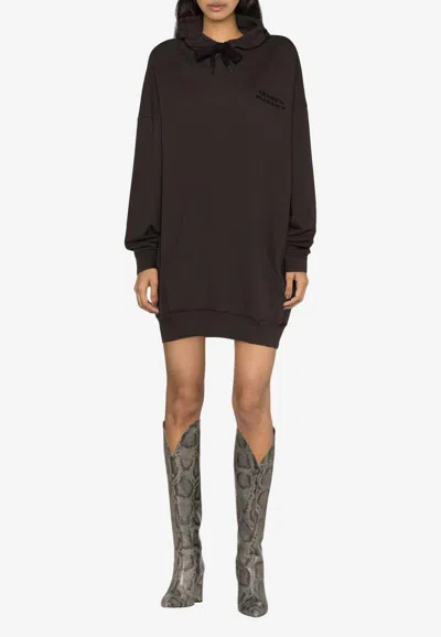 ISABEL MARANT SOLENA LOGO-EMBROIDERED OVERSIZED HOODIE