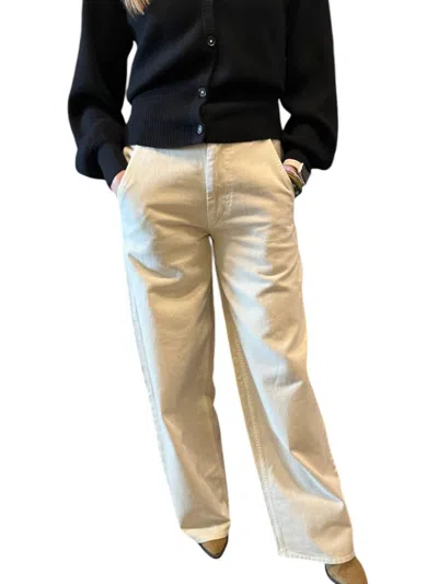 Isabel Marant Solene Jeans In Ecru In White