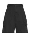 Isabel Marant Solid Cargo Shorts In Black