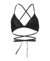 Isabel Marant Solid Color Bikinis In Black