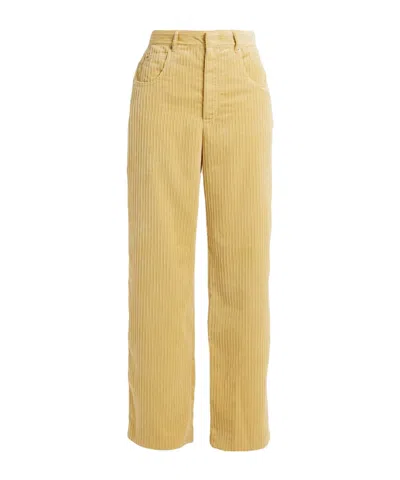 Isabel Marant Solid Color Casual Trousers In Transparent