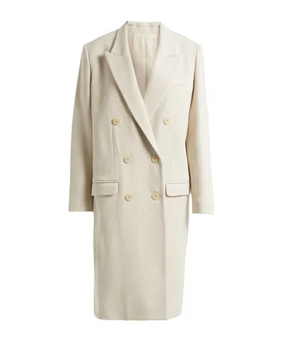 Isabel Marant Solid Color Double-breasted Coat In Multi