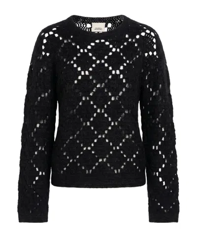 Isabel Marant Solid Color Knitted Sweater In Black
