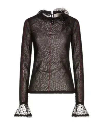 Isabel Marant Solid Color Long Sleeve Knit Sweater In Black