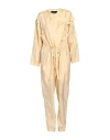 Isabel Marant Solid Color Multi-pocket Jumpsuit In Neutral