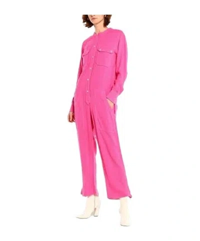 Isabel Marant Solid Color Plus Size Shirt Jumpsuit In Pink