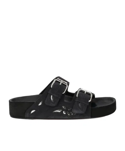 Isabel Marant Solid Color Sandals In Black