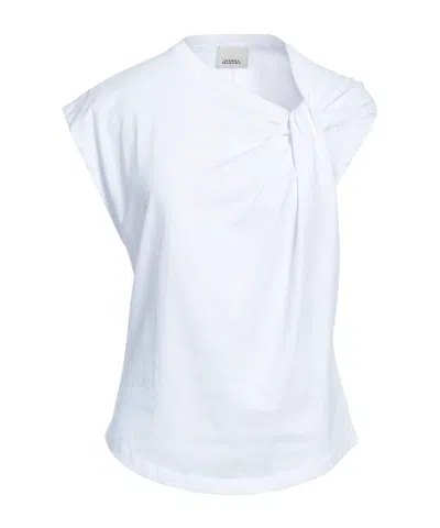 Isabel Marant Solid Color Short Sleeve T-shirt In Yellow