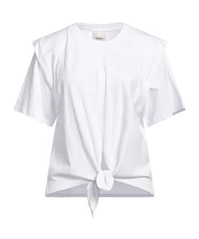 Isabel Marant Solid Color Short Sleeve T-shirt In White