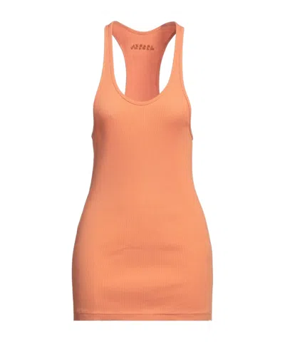 Isabel Marant Solid Color Sleeveless T-shirt In Orange