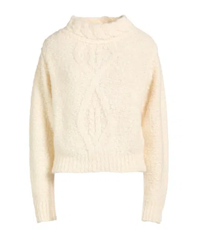Isabel Marant Solid Color Thick Knitted Sweater In Neutral