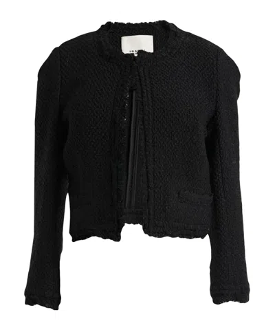 Isabel Marant Solid Color Thickened Knitted Coat In Pattern