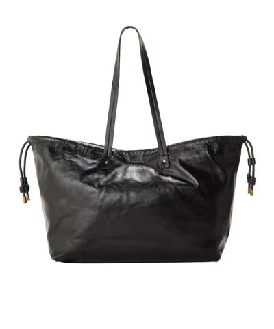 Isabel Marant Solid Color Tote Bag In Black