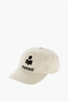 Isabel Marant Solid Color Tyron Cap With Embroidered Logo In Neutral