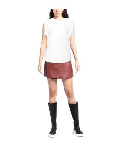 Isabel Marant Solid Crew Neck Short Sleeve T-shirt In White
