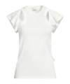 Isabel Marant Solid Crew Neck Short Sleeve T-shirt In White