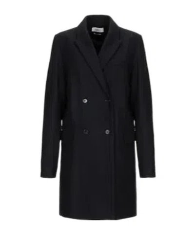 Isabel Marant Solid Double- Coat In Black
