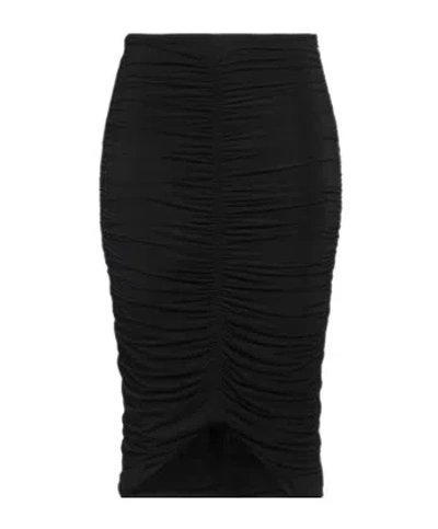 Isabel Marant Solid Stretch Knit Pencil Skirt In Black