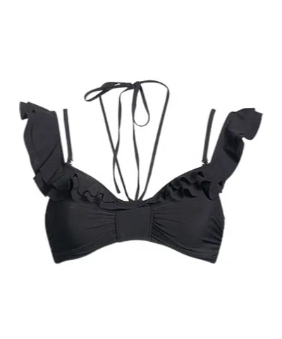 Isabel Marant Solid-color Bikini Top In Black