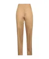 Isabel Marant Solid Color Zip Trousers In Brown