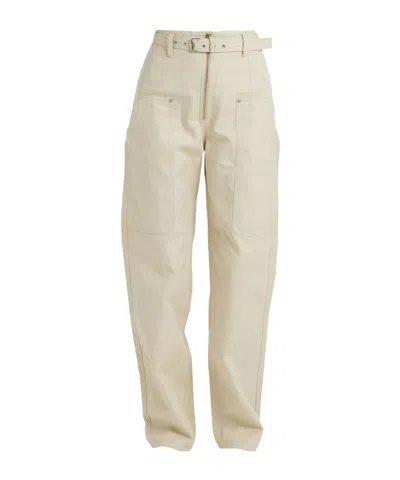 Isabel Marant Solid-color Casual Trousers In Neutral
