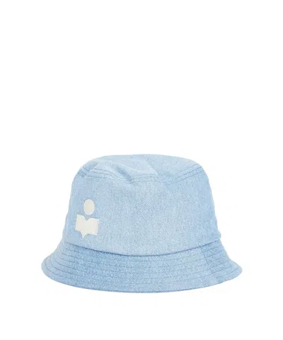 Isabel Marant Solidcolor Denim Bucket Hat In Blue