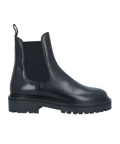 Isabel Marant Solid-color Leather Chelsea Boots In Black