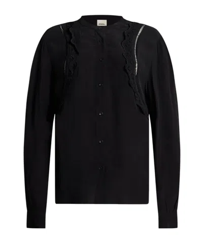 Isabel Marant Solid-color Long-sleeve Shirt In Black