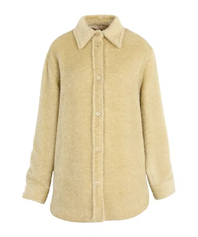 Isabel Marant Solidcolor Longsleeve Shirt Jacket In Neutral