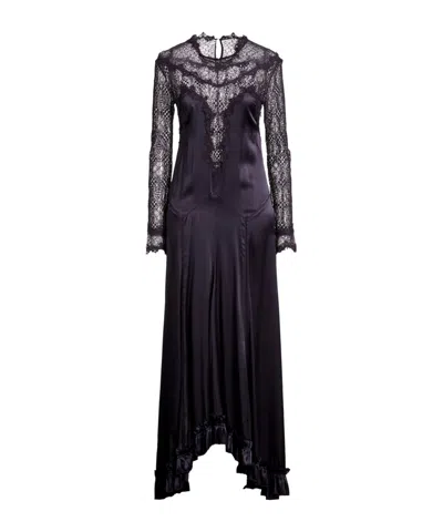 Isabel Marant Solid-color Long-sleeved Flared Dress In Black