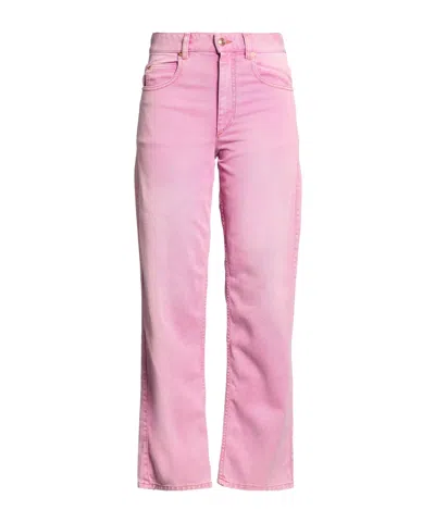 Isabel Marant Solid-color Versatile Straight-leg Pants In Purple
