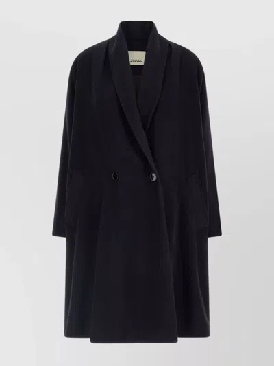 Isabel Marant 'sophie' Double-breasted Coat Shawl Collar In Black