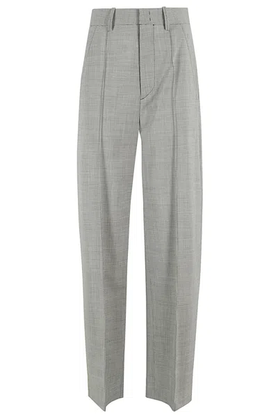 Isabel Marant Sopiavea Pants In Ecru Black Ecbk