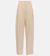 Isabel Marant Pinstriped High-rise Pants In Yellow