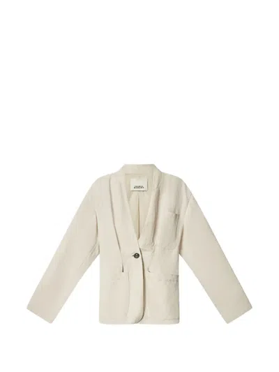 Isabel Marant Soraya Patch-pocket Blazer In White