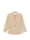 Isabel Marant Soraya Linen-silk Blazer In Brown