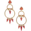 Isabel Marant Be With You Earrings In Henna/light Brass Hels