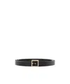Isabel Marant Square Buckle Belt In Black