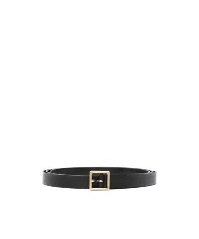 Isabel Marant Square Buckle Belt In Black