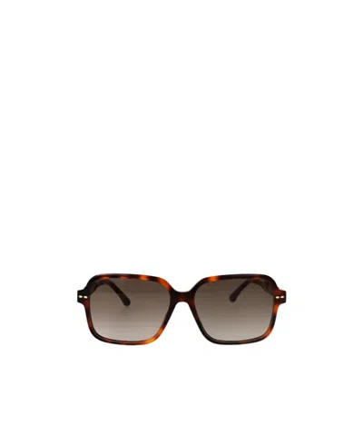 Isabel Marant Square Frame Sunglasses In Brown