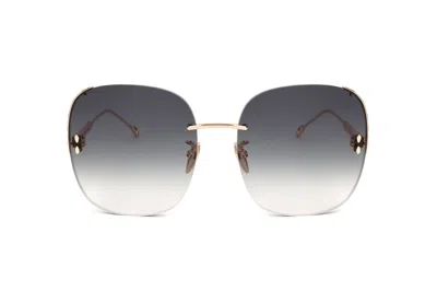 Isabel Marant Square Frame Sunglasses In Gold
