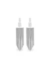 Isabel Marant Square Fringe Earrings In Metallic