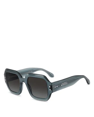 Isabel Marant Square Geometrical Sunglasses, 51mm In Gray