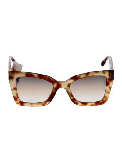 Pre-owned Isabel Marant Square Gradient Sunglasses In Black